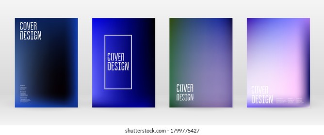 Set Pastel Soft Mesh. Vibrant Blue, Teal, Neon Concept. Trend Holographic Vector. Glossy Cover. Modern Soft Applications. Mobile illustration. Futuristic Network Template Design. Pattern 80s Product.