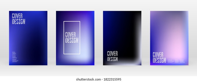 Set Pastel Soft Mesh. Vibrant Blue, Teal, Neon Concept. Trend Holographic Vector. Glossy Cover. Modern Soft Applications. Mobile illustration. Futuristic Network Template Design. Pattern 80s Product.