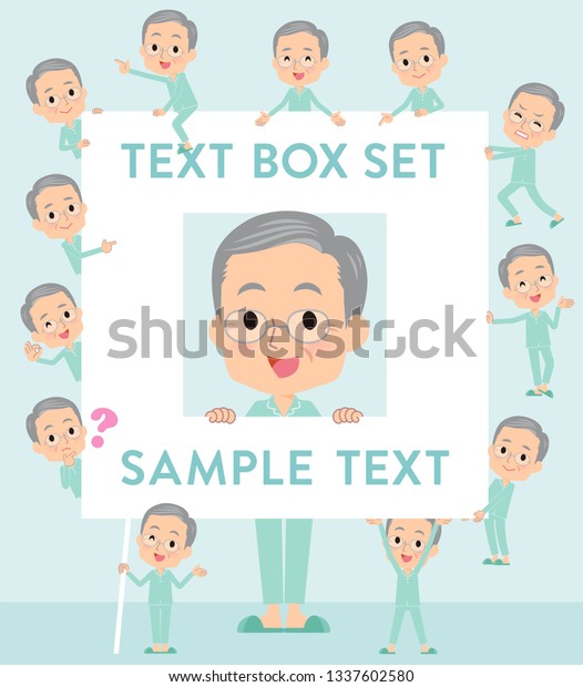 A set of patient old man with a message\
board.Since each is divided, you can move it freely.It\'s vector art\
so it\'s easy to edit.\
