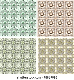 set with pattern in Arabian style. vintage antique vector sign