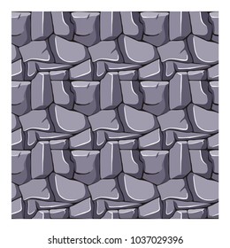 set of pattern for game background, vector stone and wall background textures