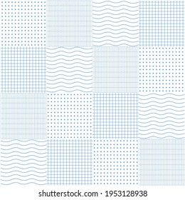 Set pattern vector. Abstract background