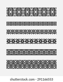 set of patterns for borders frames 2