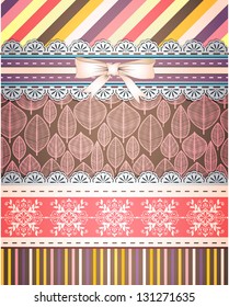 Set of patterns and borders for scrapbooking. All patterns are attached.