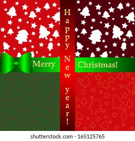 set of patterns for Christmas and new year. Can be use for Christmas card design