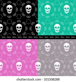 a set of patterns to the drawing on different backgrounds