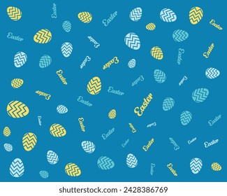 Set of patterns. Geometric shapes, abstract minimalist Easter pattern elements