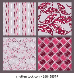 set of patterns in a range of colors