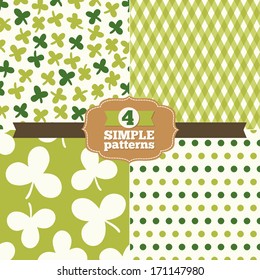 Set of patterns for St. Patrick's Day