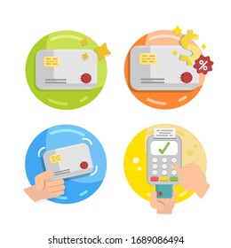 set of payment methods such as credit card.