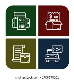 Juego de iconos de pago. Como Bill , iconos de pago