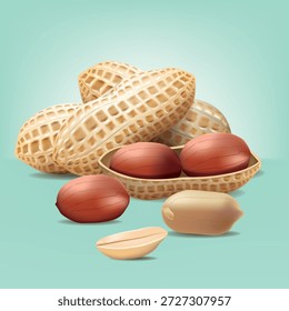 A set of peanut drawings.