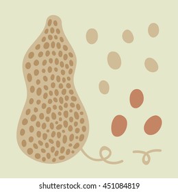 set of peanuts - vector illustration