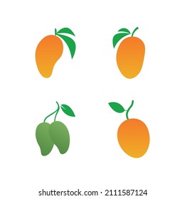 Set of pear icons in different colors. Vector illustration eps 10.