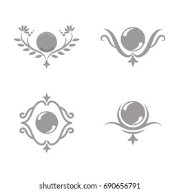 A set of pearl icons