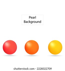 A set of pearls. Element for design decor.