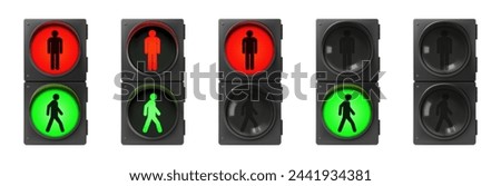Similar – Image, Stock Photo Pedestrian traffic light