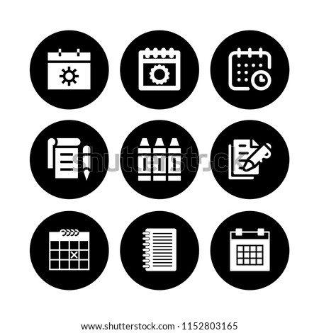 set pen calendar notebook daily calendar stock vector royalty free daily calendar app