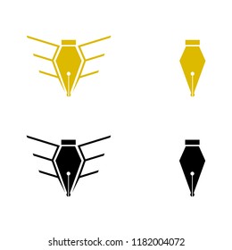 a set of pen icons