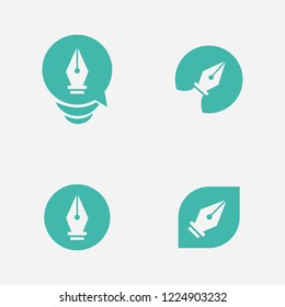 The set of pen logo design inspiration