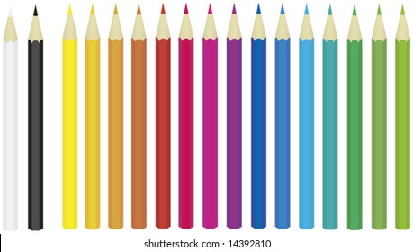 Set of pencils (Vector)