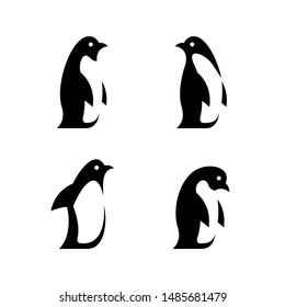 Set of Penguin logo. Icon design. Template elements