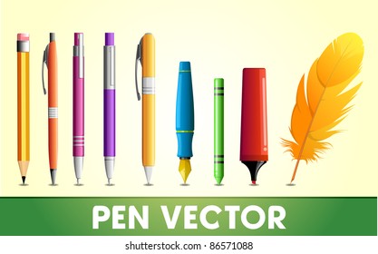 Set of pens