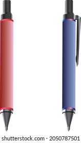 Set of pens and pencils 
