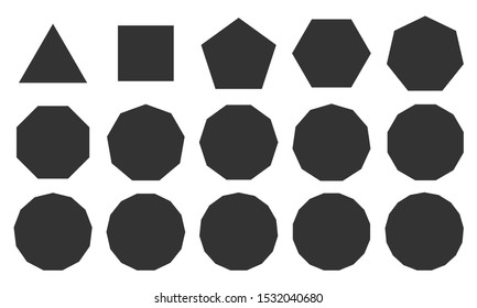 a set of pentagon shapes with different sides, various pattern shapes with isolated white background.