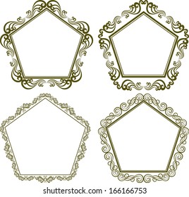 set of pentagonal frames