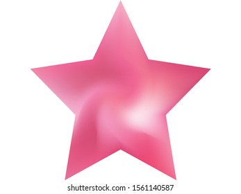 Set of pentagram colorful backgrounds. Cool style of 90th, 80th. Trendy soft color effect. Pink elegant and effective, smooth blurred modern gradient covers.