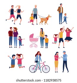 Set of people avatar