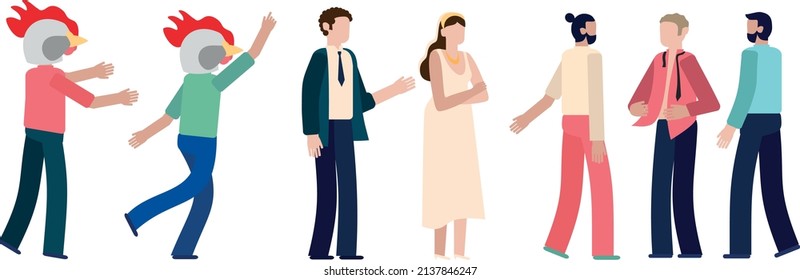 set people bachelor party theme flat
