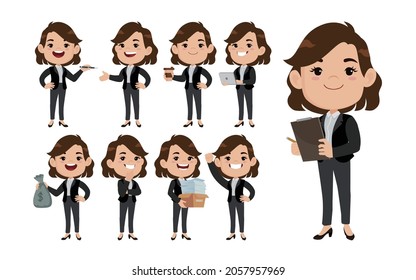 Set of people characters for business