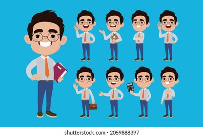 Set of people characters for business