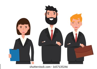 Set of people characters for business.  Vector illustration