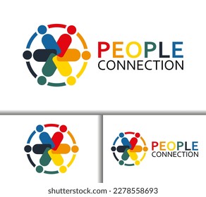 ESTABLECER DISEÑO DE LOGOTIPO DE CONEXIÓN DE PERSONAS 