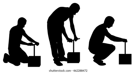 set of people with detonator