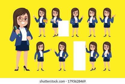 Conjunto de personas con diferentes poses