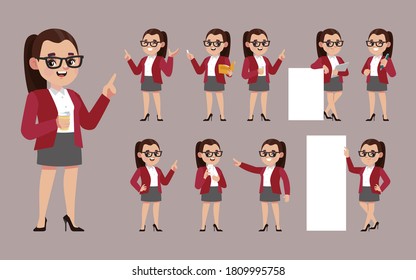 Conjunto de personas con diferentes poses