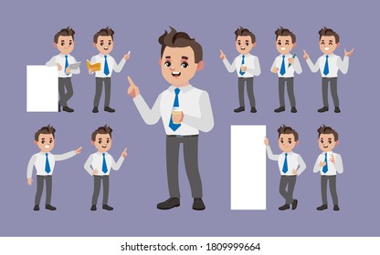 Conjunto de personas con diferentes poses