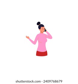 grupo de personas con dispositivos electrónicos en smartphone con ropa rosa