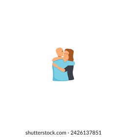 set of people hugging cancer day set