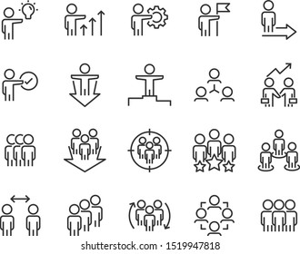 set of people icon, skill, team, group, relationship