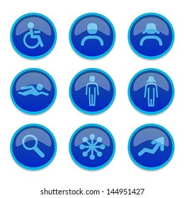 set of people icon, Vector