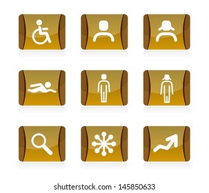 set of people icon, Vector