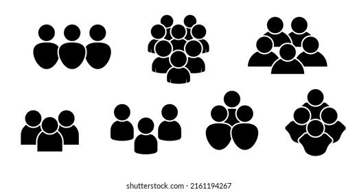 Set of people icon for web design needs, etc