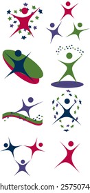 Set of people icons