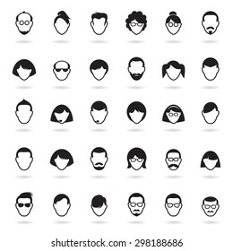 Set of people icons. Vector Avatar Illustration