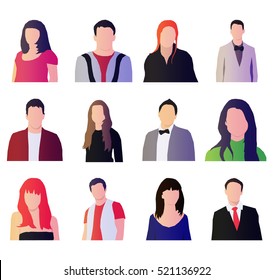 Set of people icons. Vector People icons for your websites, applications and all your ideas.